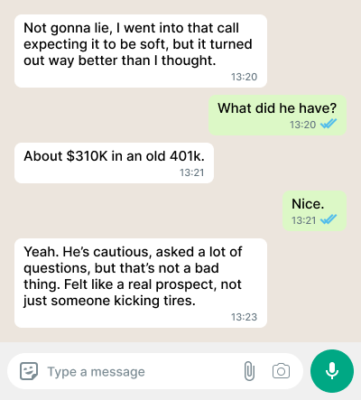 Producer message sharing successful fixed indexed annuity placement from Century Digital lead